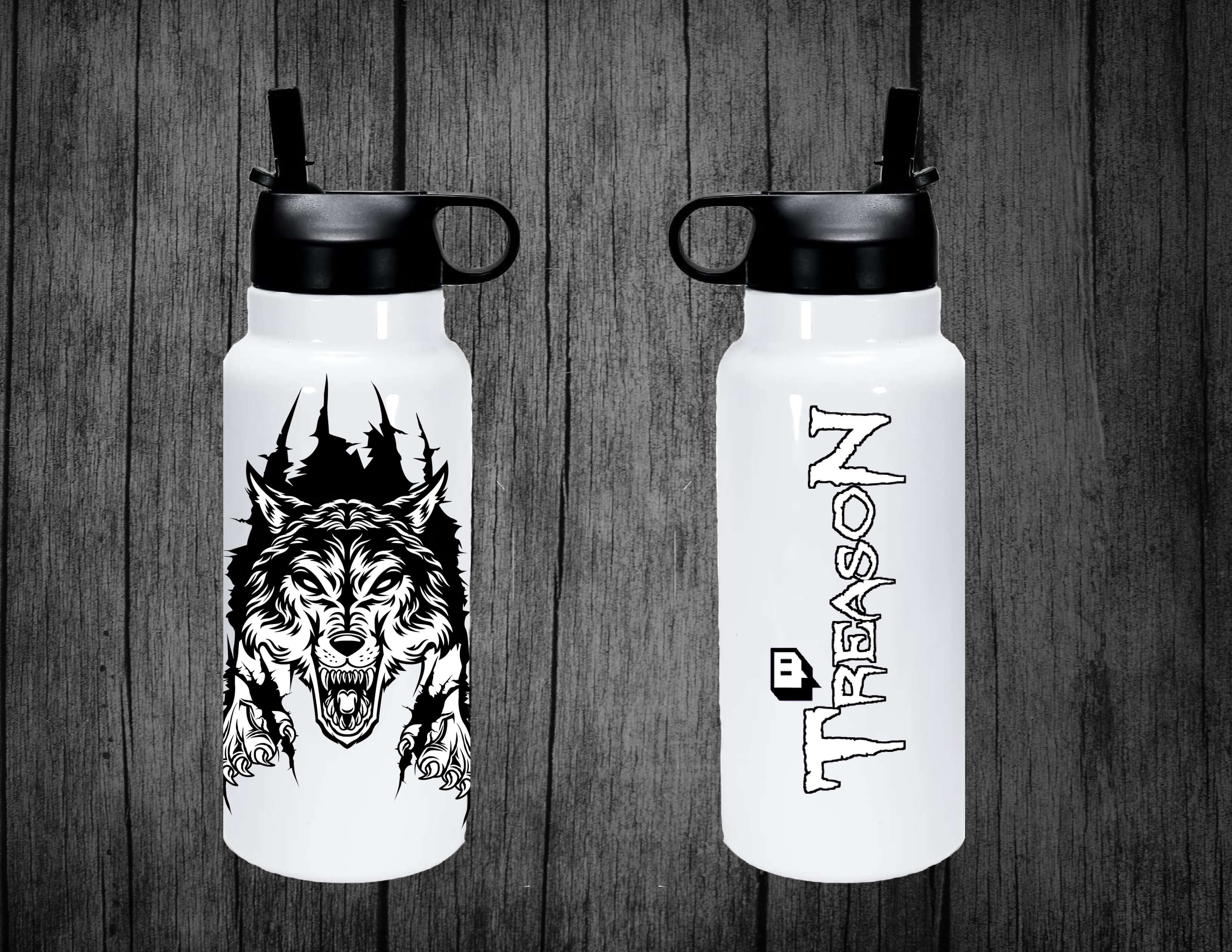 Treason Wolf Tear Sports Bottle